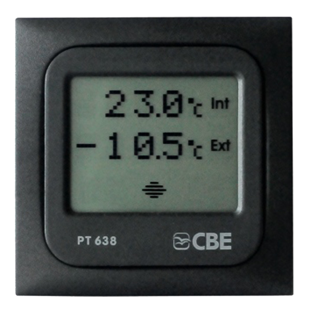 BBAtechniek - CBE PT638 temperatuurmeter binnen / buiten  (1x