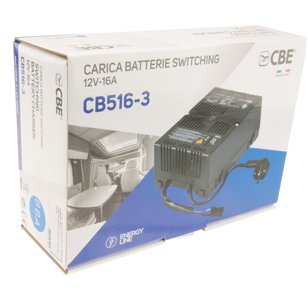 BBAtechniek - 12V 16A 250W CBE acculader CB516-3 (1x)
