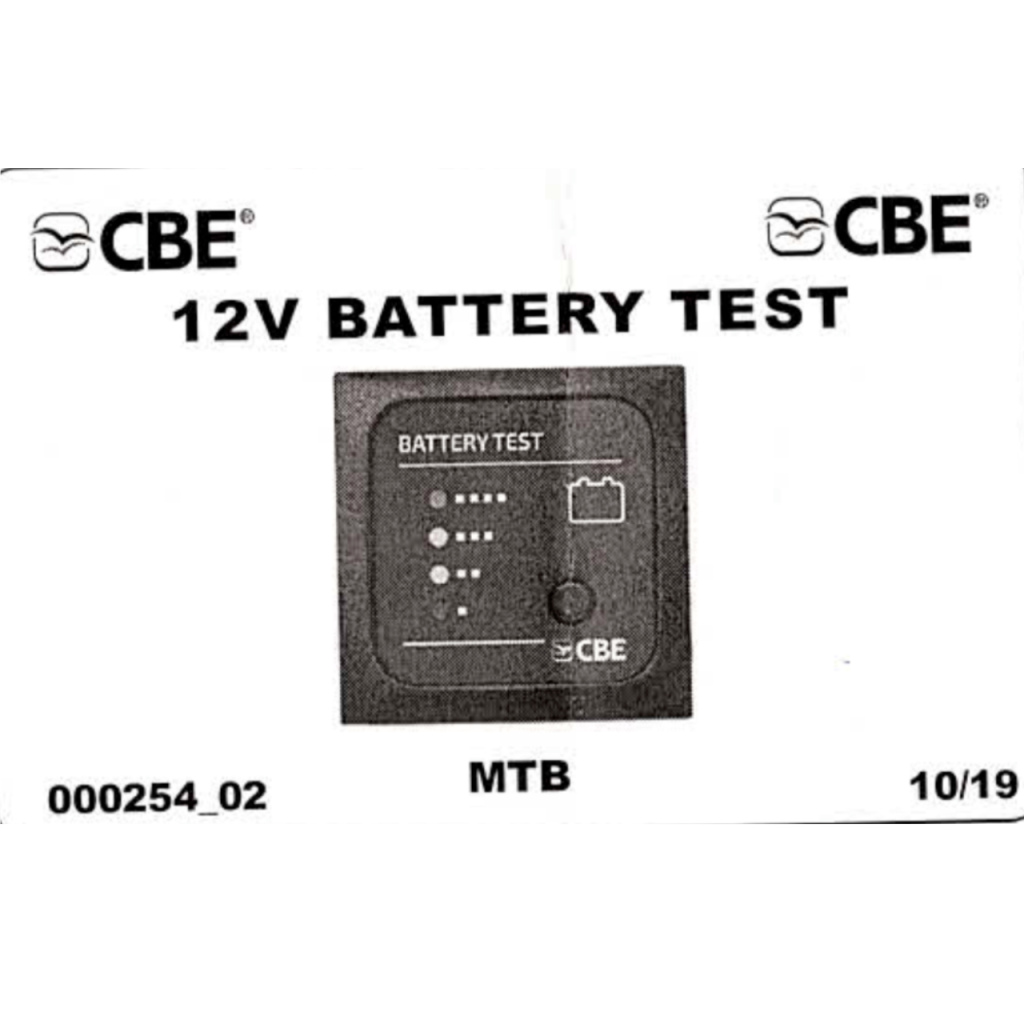 BBAtechniek - CBE 12V accu voltage testpaneel LED (1x)