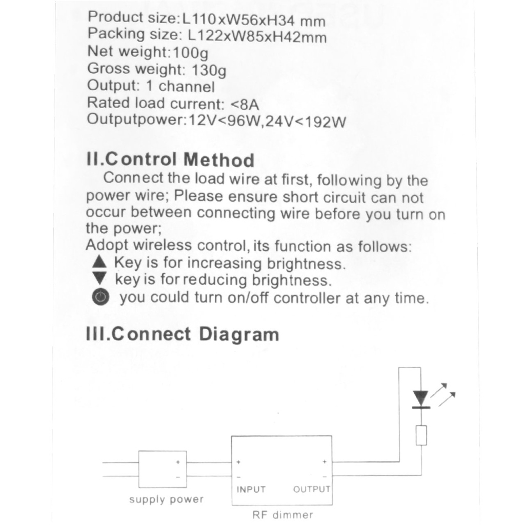 BBAtechniek - BBA LED dimmer met dubbele afstandsbediening (1x)