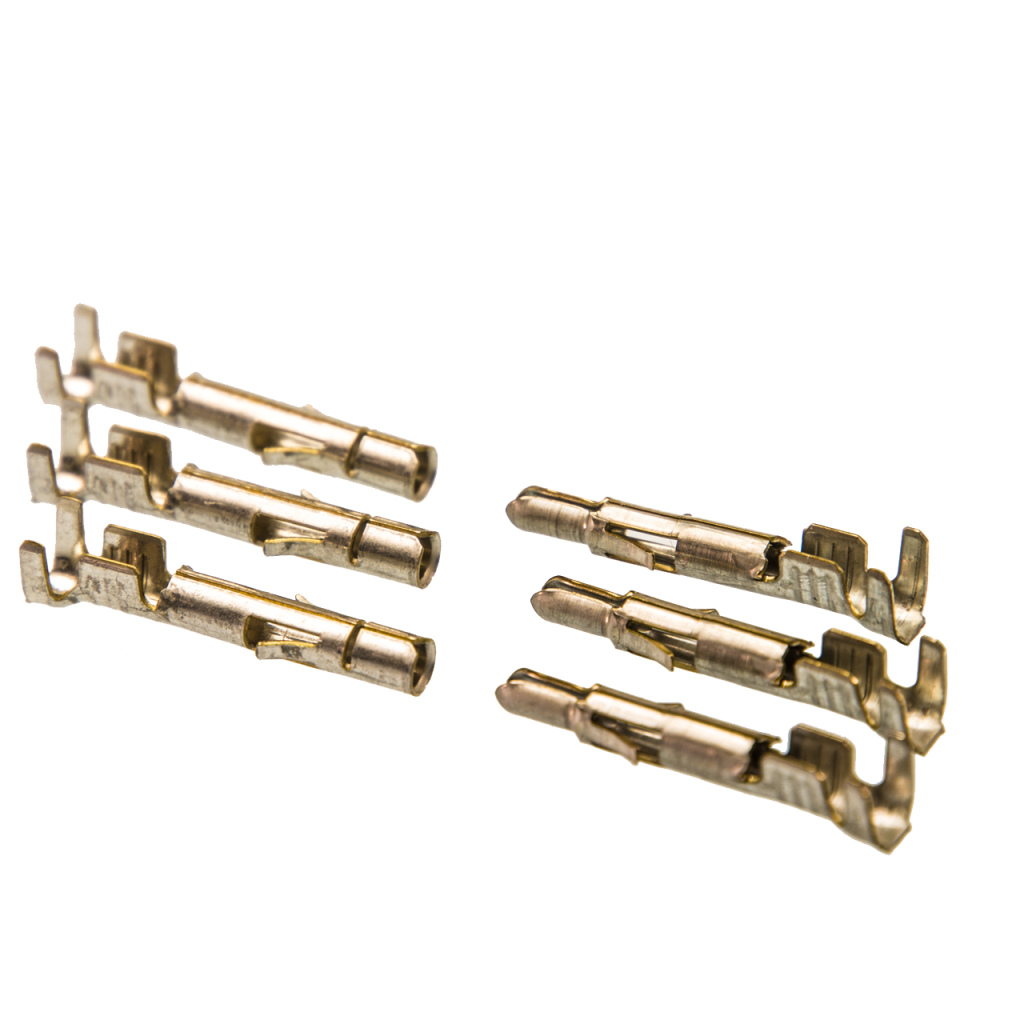 BBAtechniek - Connector 2-weg met crimp pin 4.2mm (6x m+v)