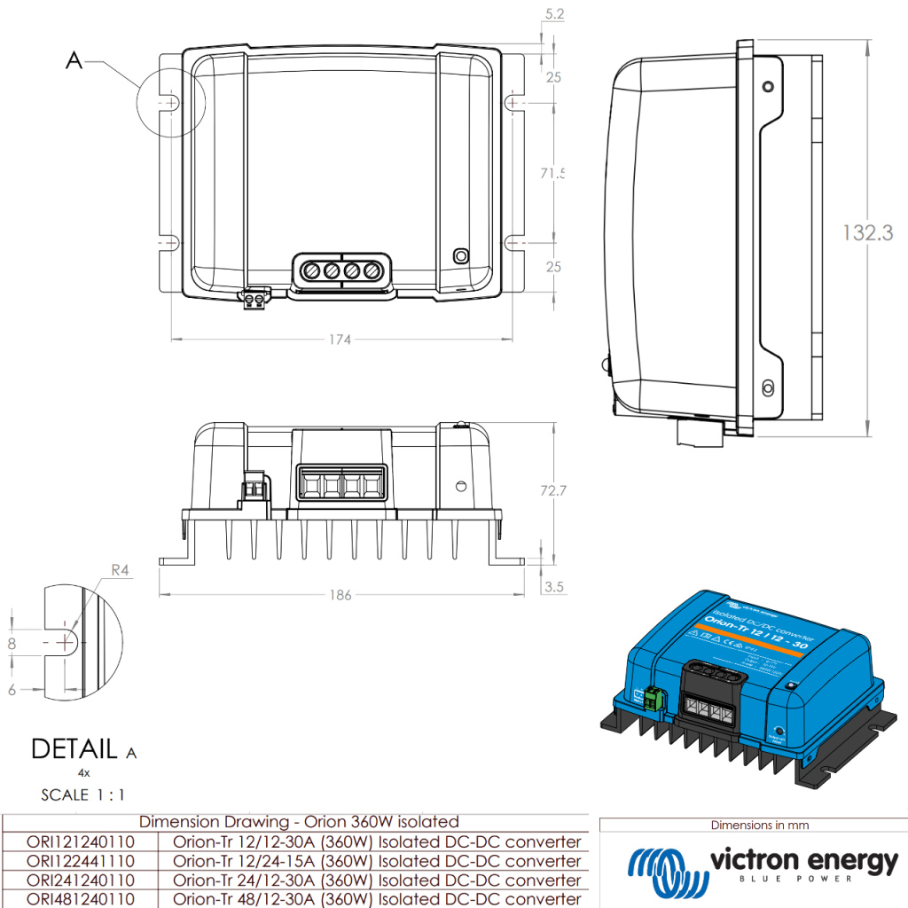 BBAtechniek - Victron Orion-Tr 12/12-30A 360W (1x)