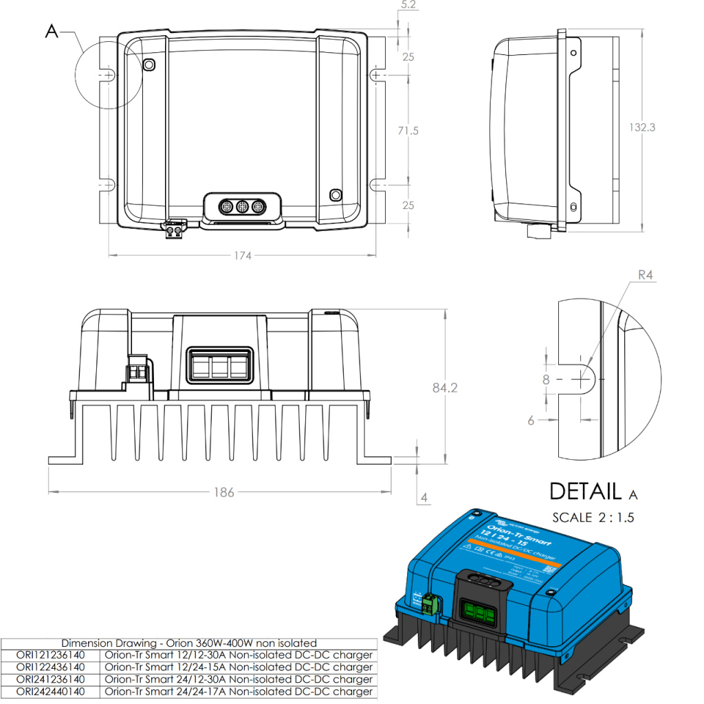 BBAtechniek - Victron Orion-Tr Smart 12/12-30A 360W  (1x)