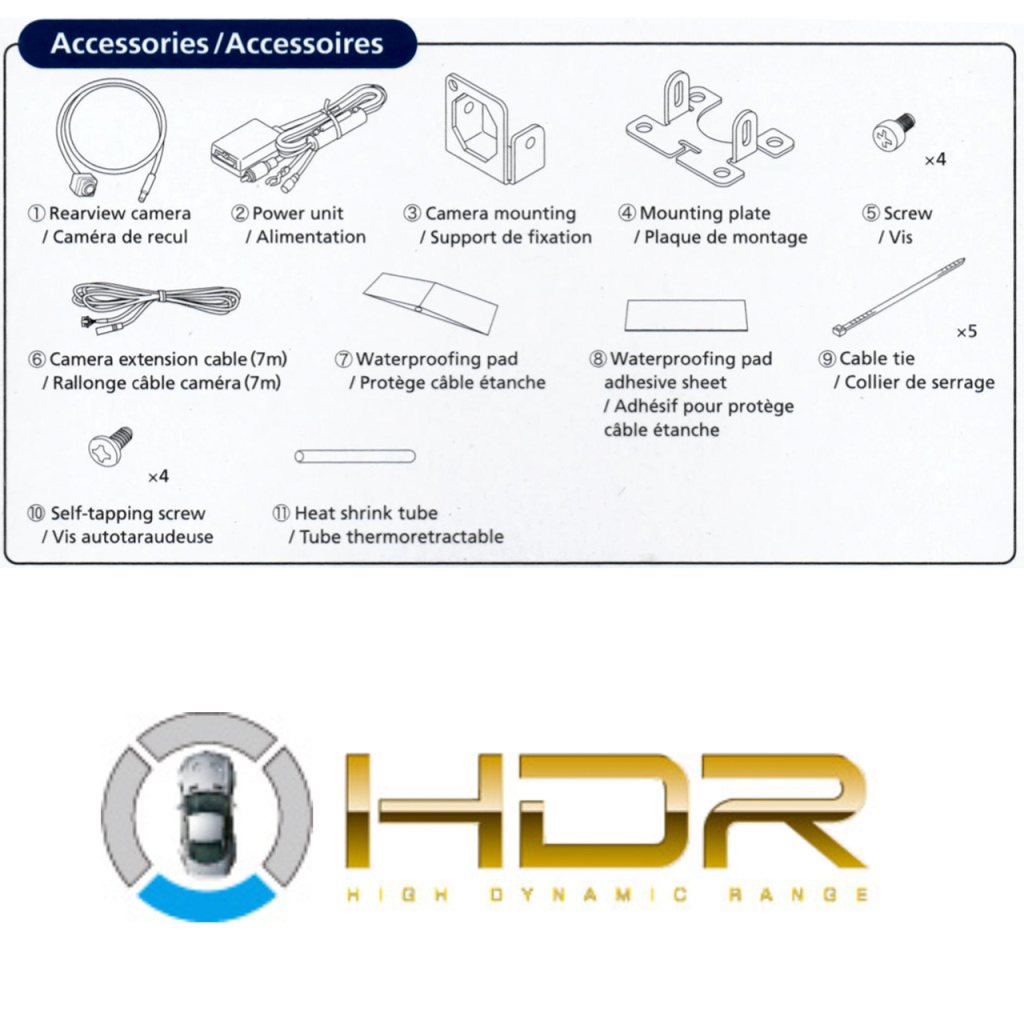 BBAtechniek - Alpine achteruitrij camera HCE-C1100 (RCA) (1x)