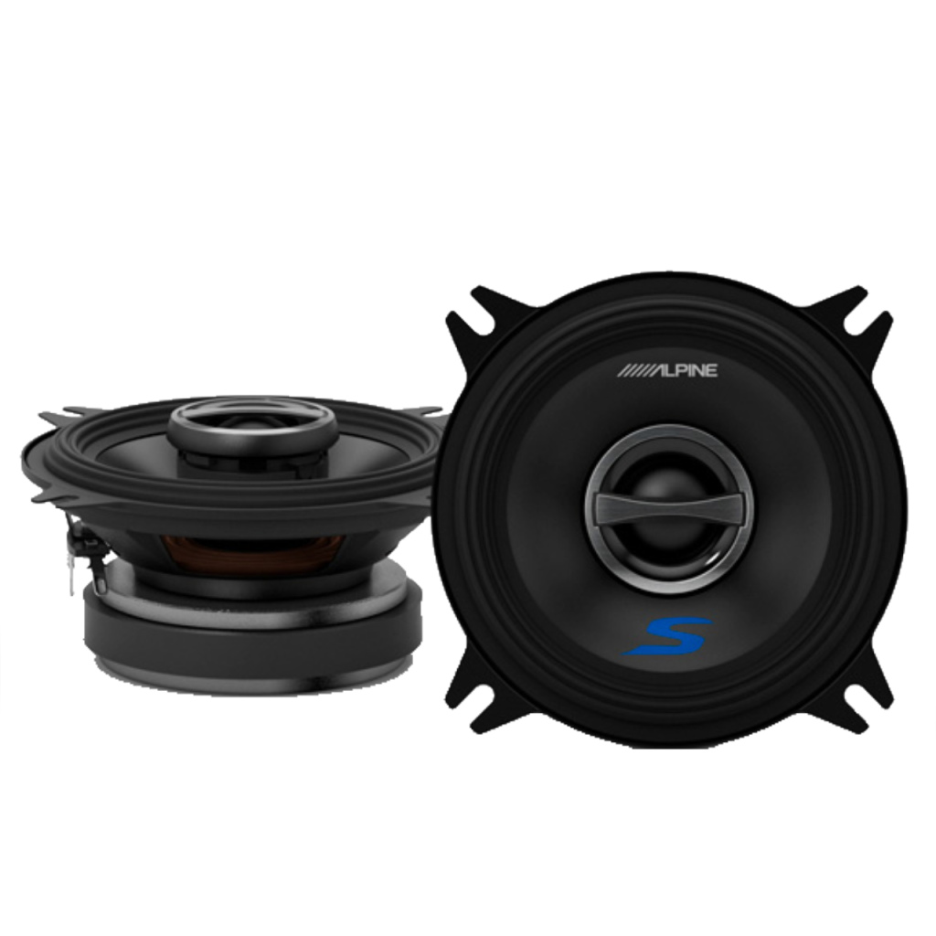 BBAtechniek - Alpine S-S40 2-weg coaxiale speakerset 10cm (1x)