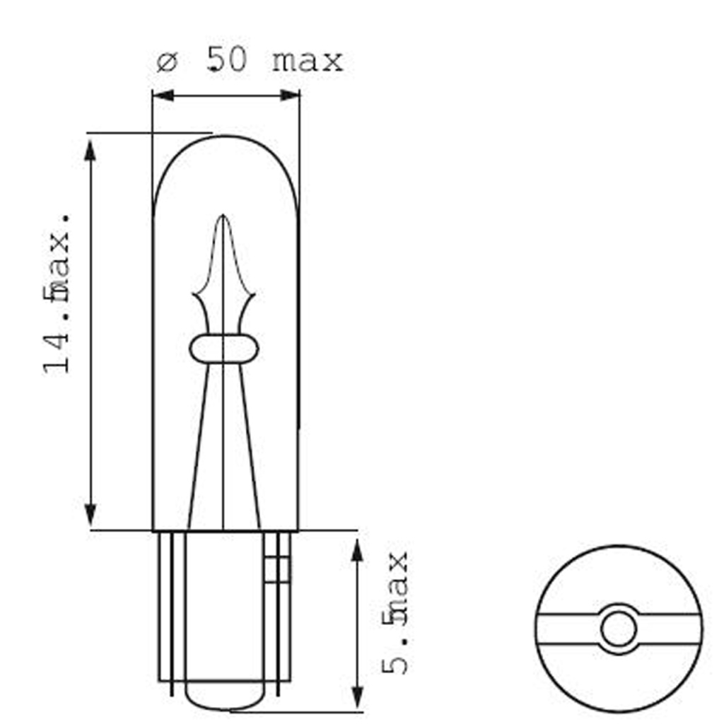 BBAtechniek - 12V 2.3W 3e remlicht lamp (Angel eye) (10x)