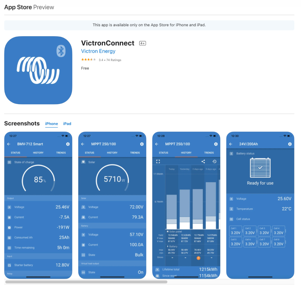 BBAtechniek - Victron Smart Solar MPPT 100/20A 12/24/48V (1x)