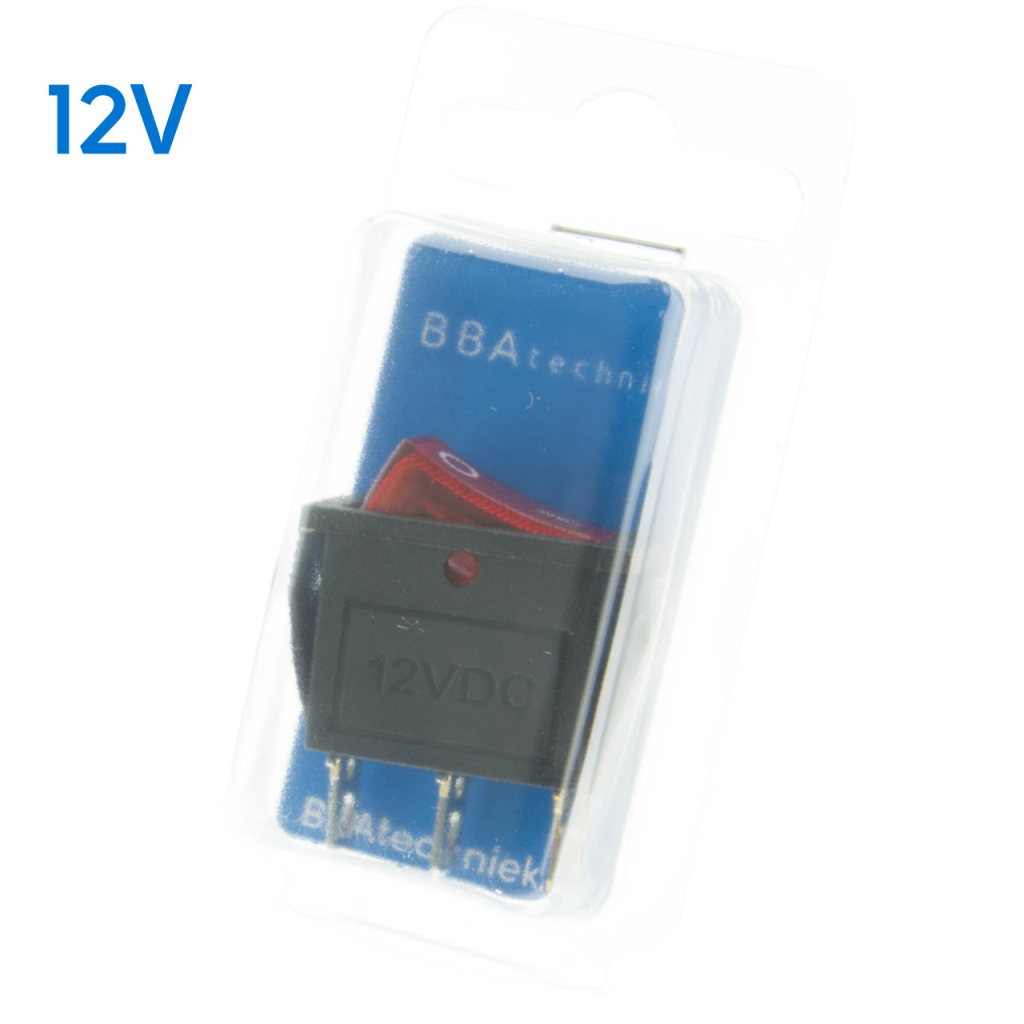 BBAtechniek - 12V 20A 3-polig On-Off schakelaar koelkast (1x)