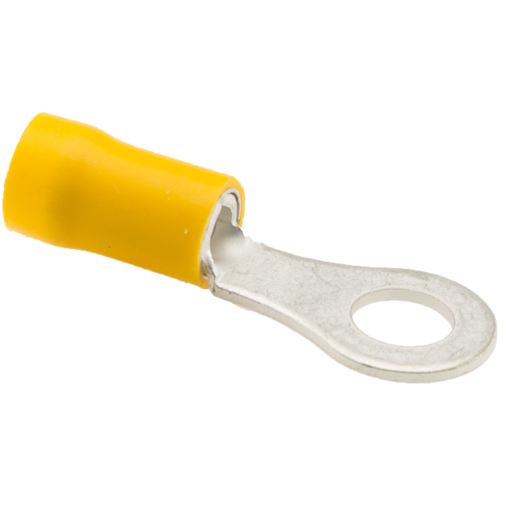 BBAtechniek - Kabelschoen ring M6 Ø6.4mm* geel (5x)