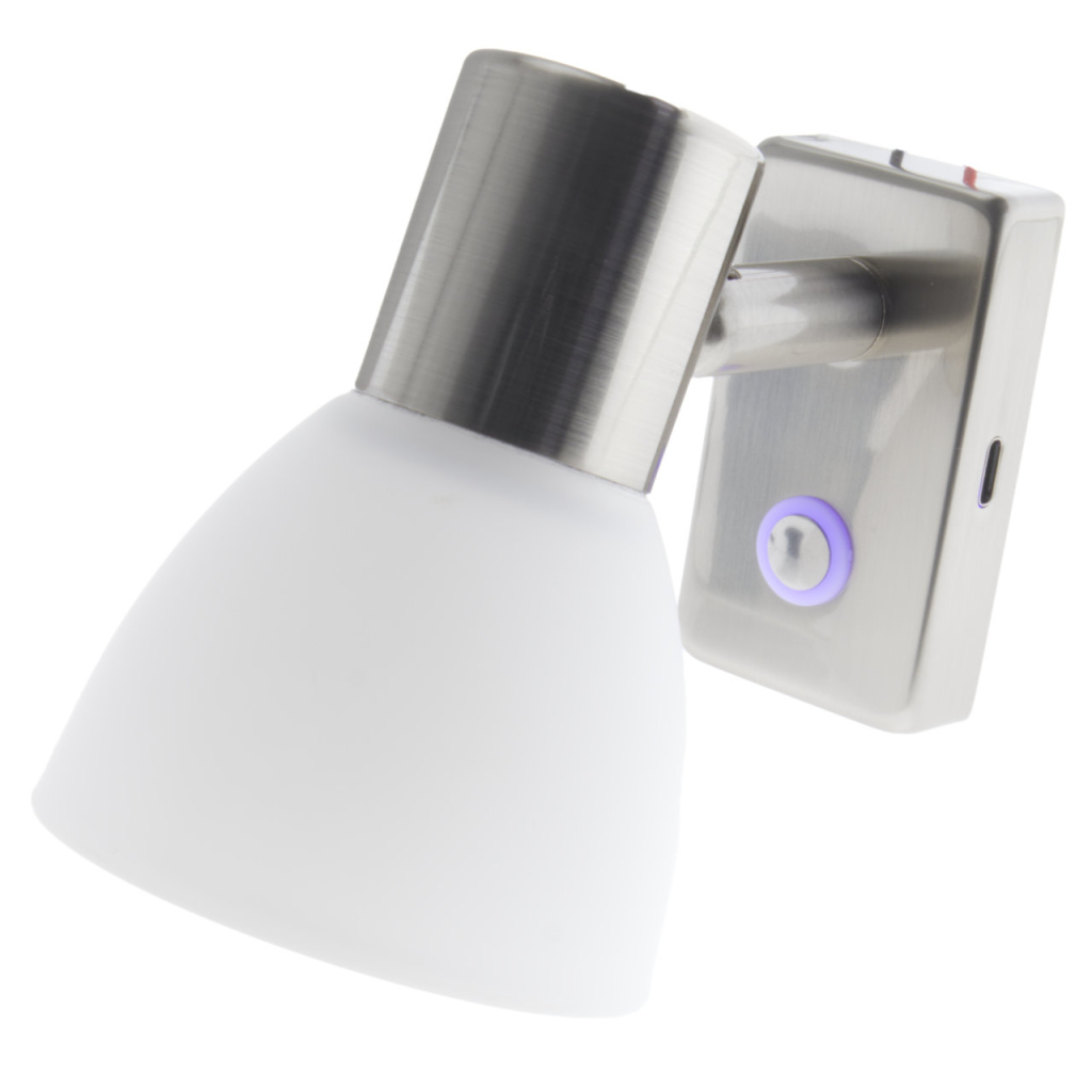 BBAtechniek - Faretto PowerLED 12V 3W geborsteld alu USB-C (1x)