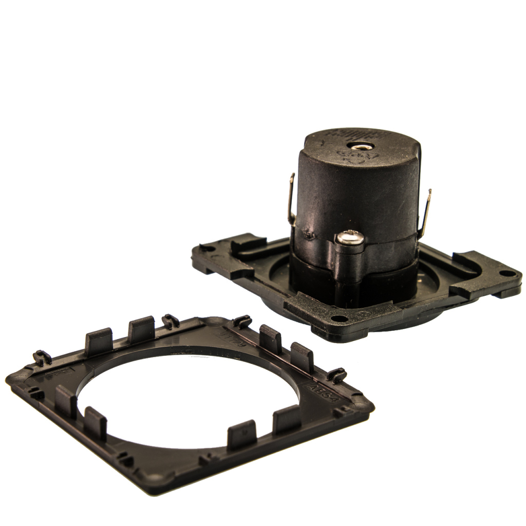 BBAtechniek - 12V 120W contactdoos lei-grijs S20.000 (1x)