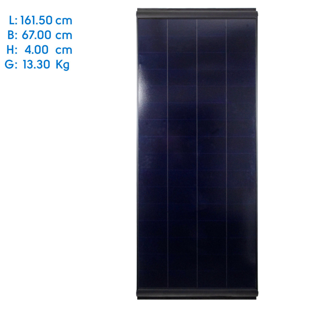 BBAtechniek - 180Wp 161.5x67x4cm Pro-User zonnepaneel (1x)