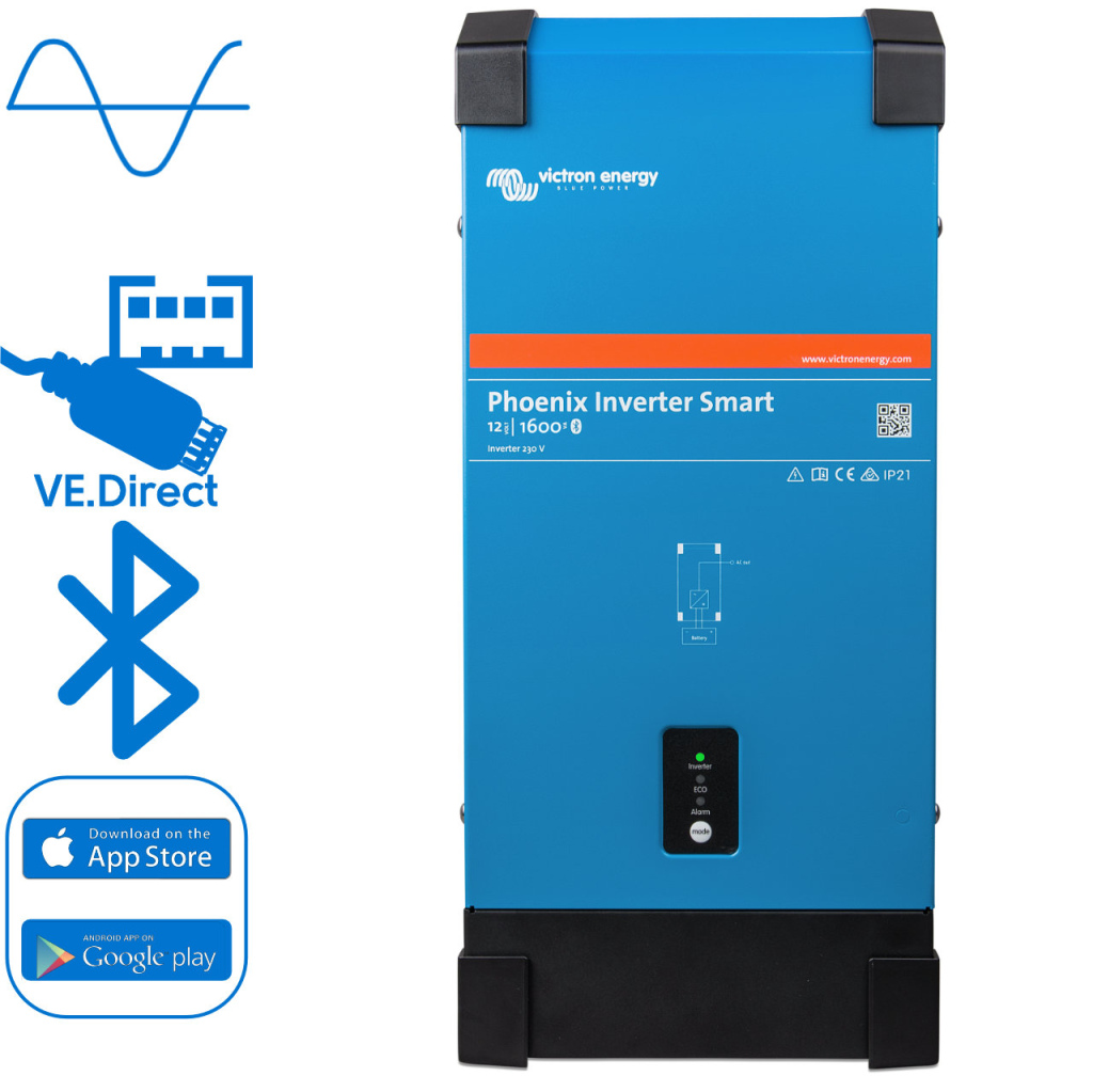 BBAtechniek - Victron Phoenix Smart omvormer 12/1600 230V (1x)