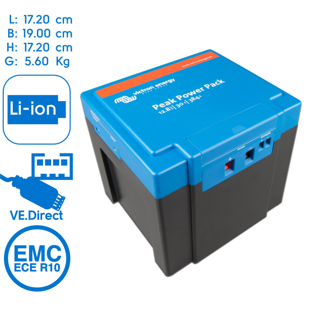 BBAtechniek - Victron Peak Power Pack 12.8V 30Ah - 384Wh (1x)