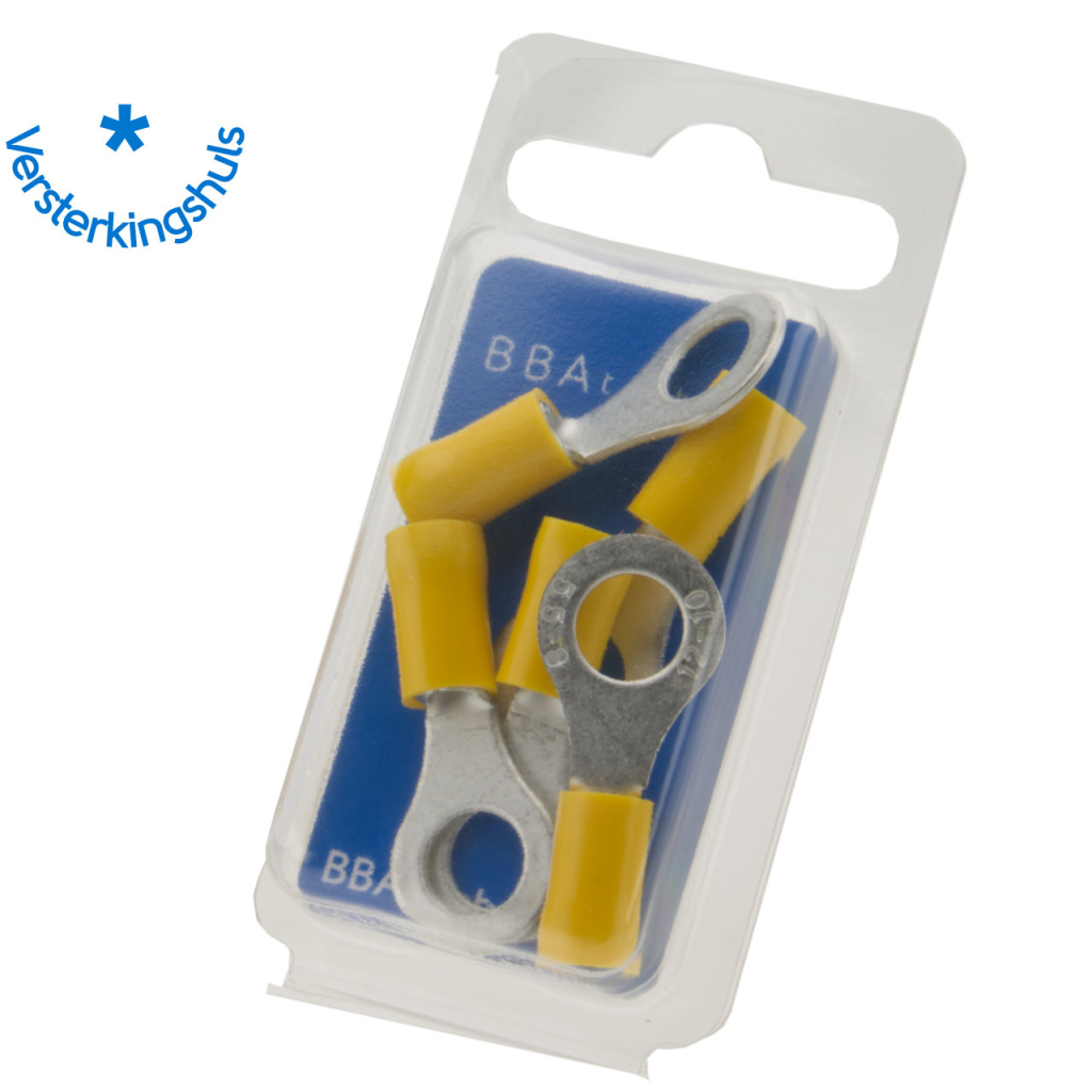 BBAtechniek - Kabelschoen ring M8 Ø8.4mm* geel (5x)