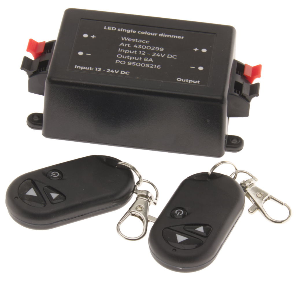 BBAtechniek - BBA LED dimmer met dubbele afstandsbediening (1x)