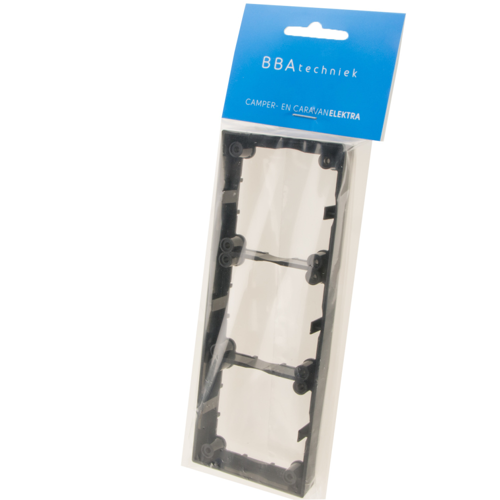 BBAtechniek - Afstandsraam 3-vak hoog zwart S20.000 (1x)