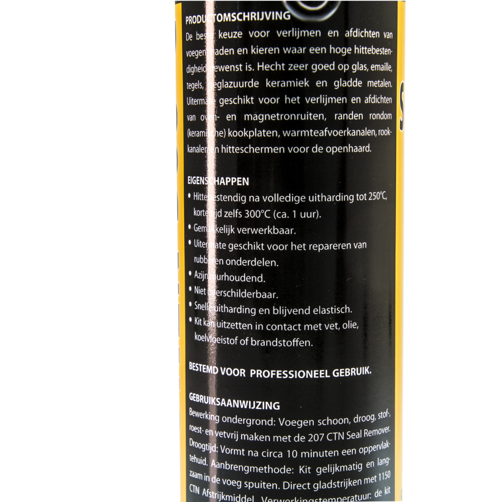 BBAtechniek - Hittebestendige siliconenkit zwart 200ml (1x)