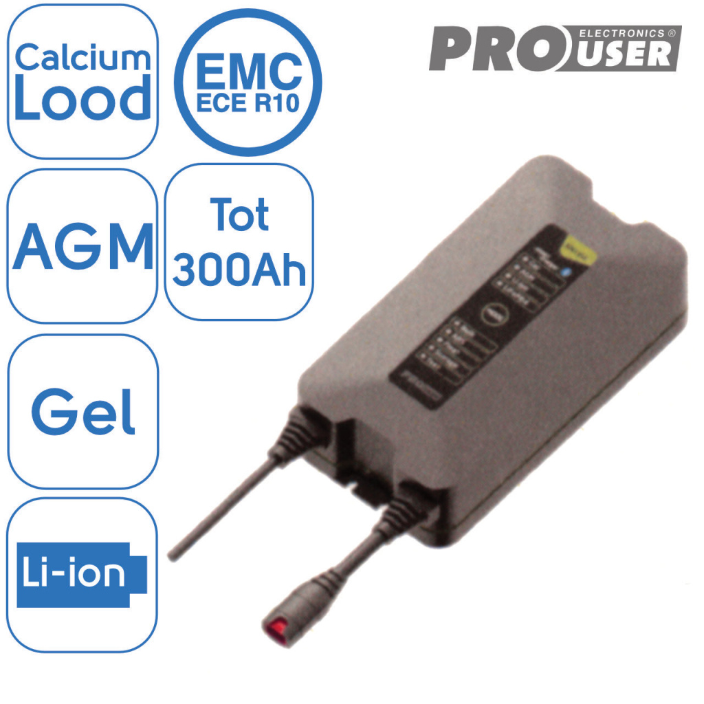 BBAtechniek - 12V 15Ah Pro-User intelligente acculader IBC15(1x)