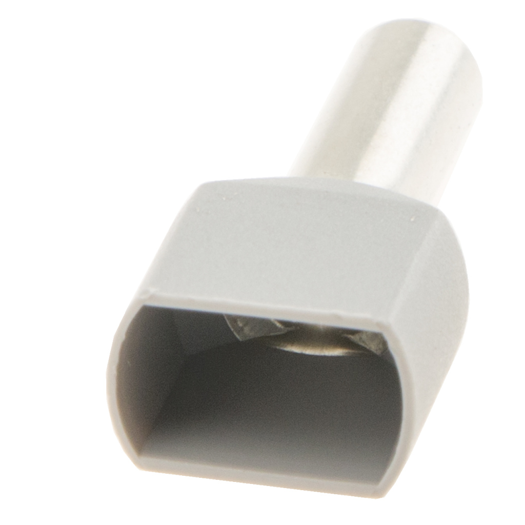 BBAtechniek - Adereindhuls 2-voudig 2x4.0mm² grijs (50x)