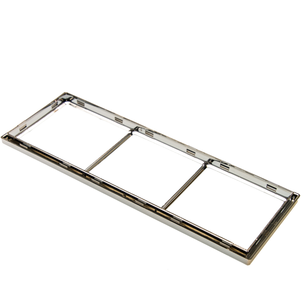 BBAtechniek - Afdekraam 3-vak hoogglans zilver S20.000 (1x)