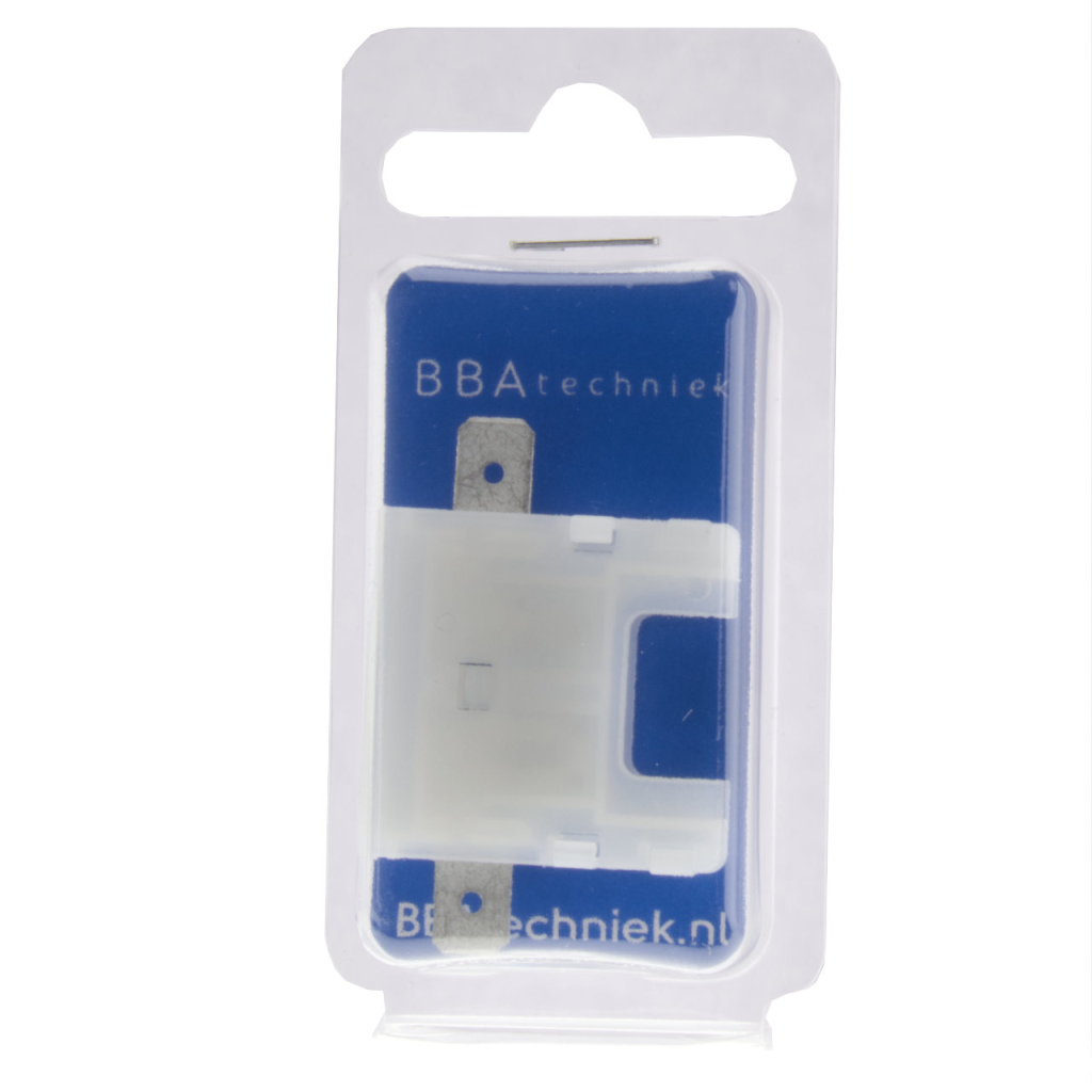 BBAtechniek - Steekzekeringhouder standaard zwevend wit (1x)