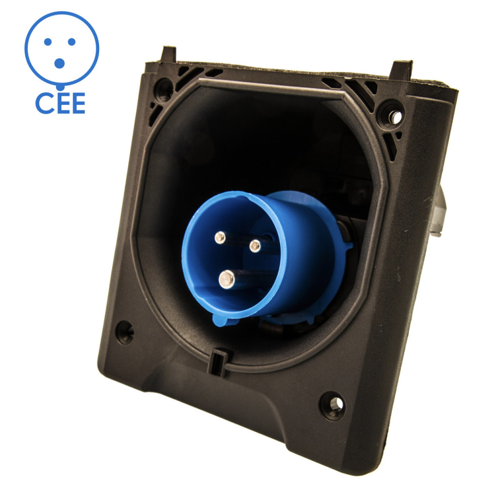 BBAtechniek - CEE 230V aansluiting zwart (1x)