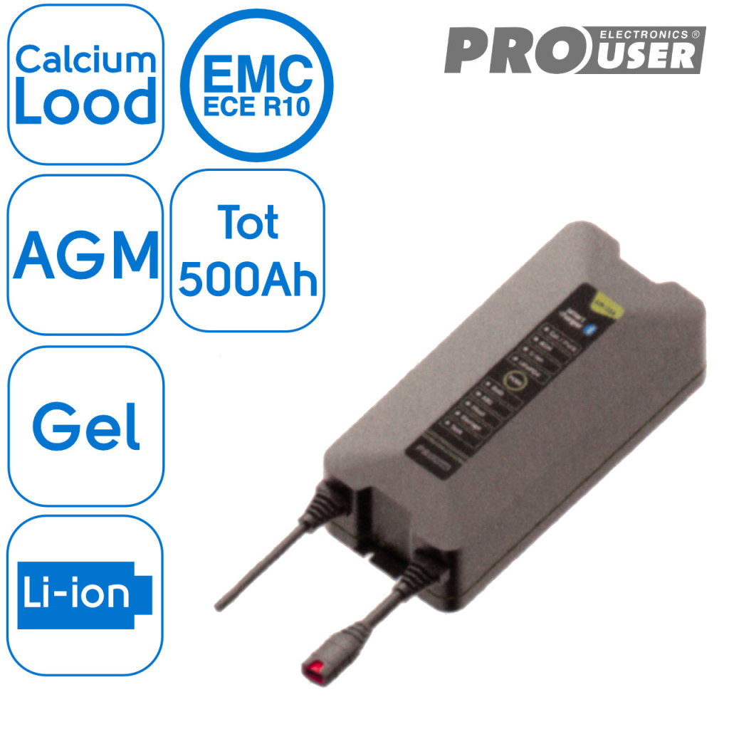 BBAtechniek - 12V 25Ah Pro-User intelligente acculader IBC25 1x)