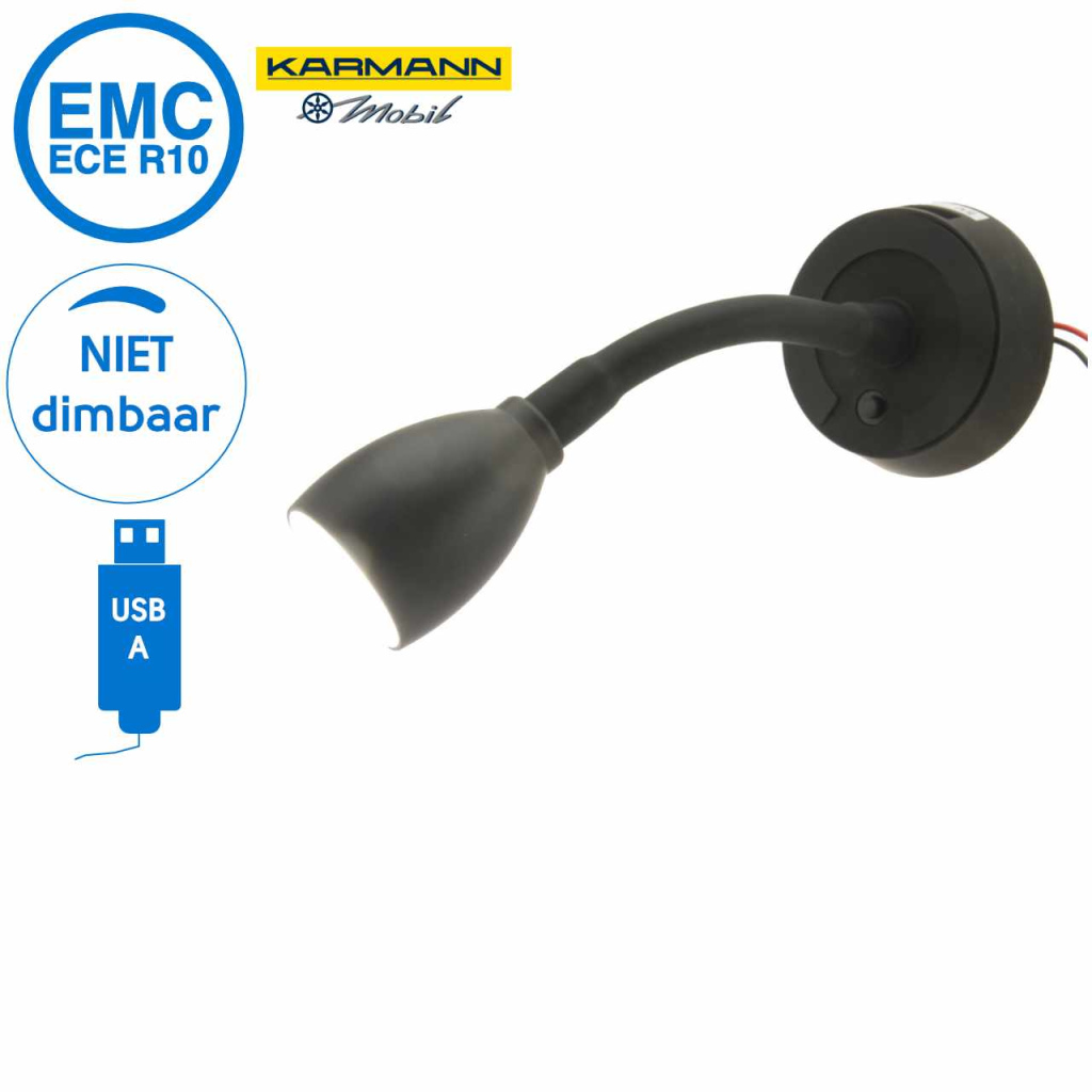 BBAtechniek - Veneto B flex LED spot 12V 1.8W 4000K USB (1x)