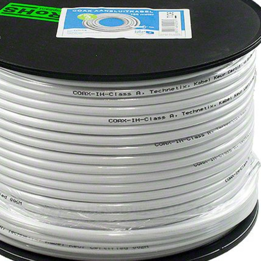 BBAtechniek - Coaxkabel 75Ω  A+ Kabelkeur / Ziggo  7mm C9 (100m)