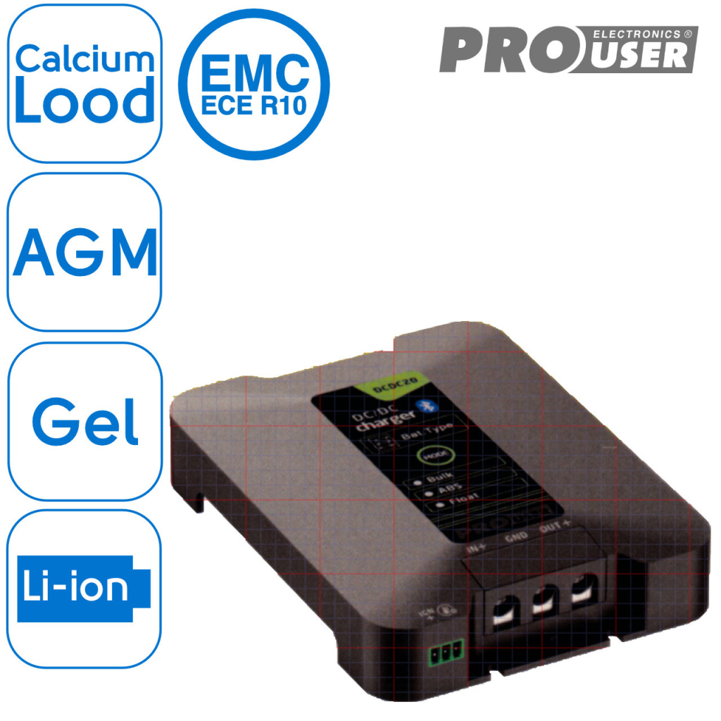 BBAtechniek - 12V 20A Pro-User DC/DC20 SC acculader (1x)