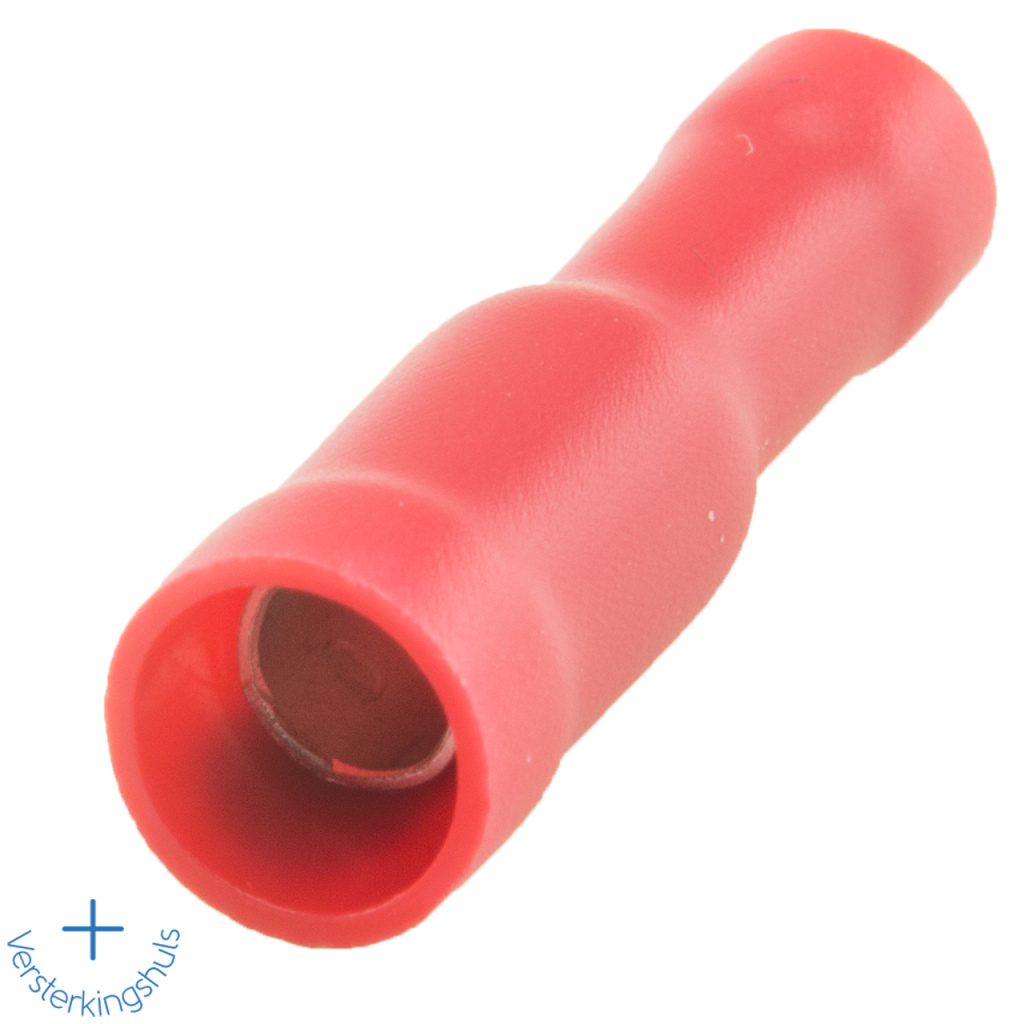 BBAtechniek - Rondsteker + rondstekerhuls Ø4mm* rood (2x5)