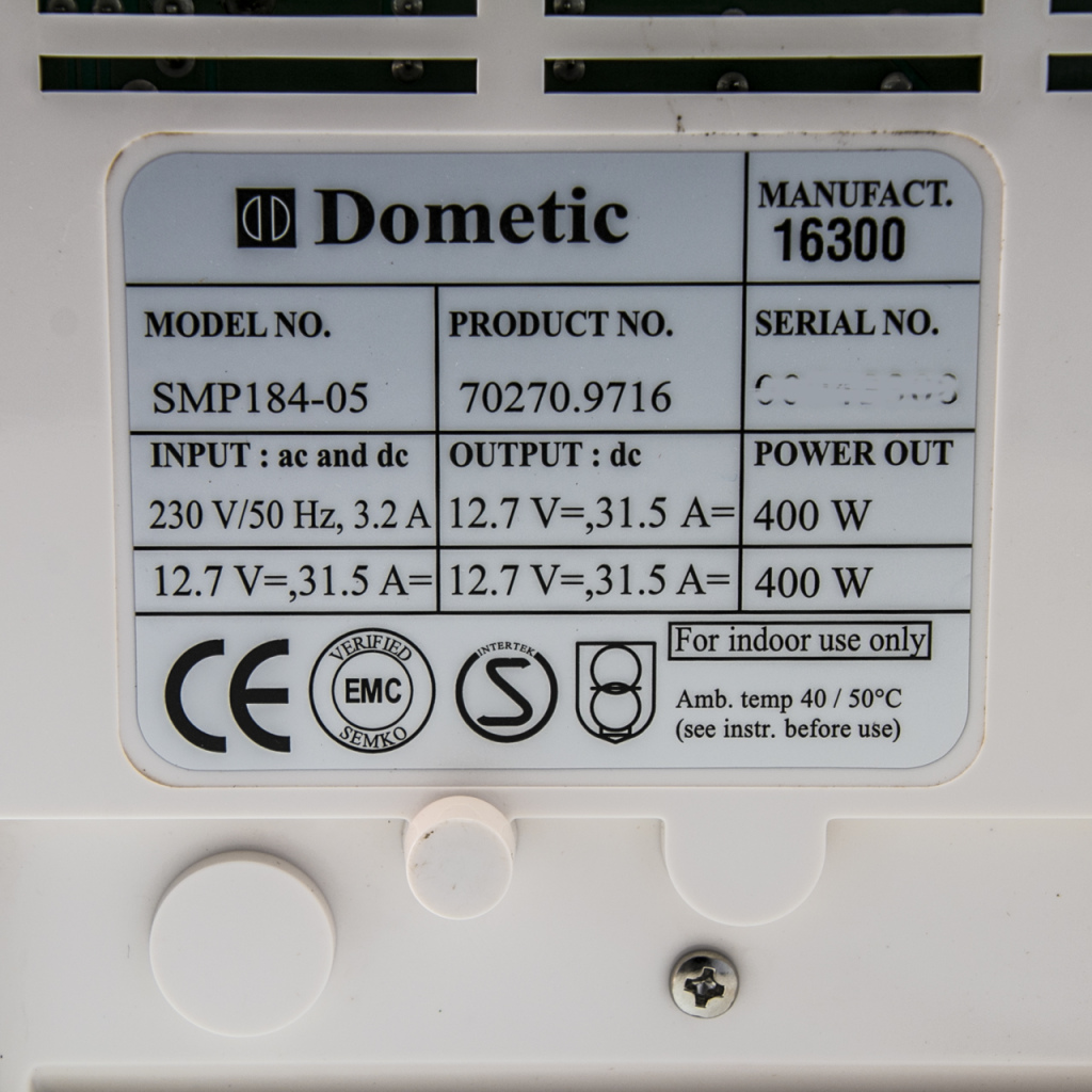 BBAtechniek - Dometic SMP 184-05 400W 31.5A omvormer (1x)