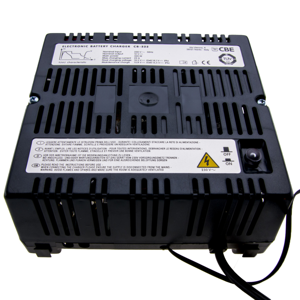 BBAtechniek - 12V 22A 320W CBE acculader CB522 -3 (1x) 