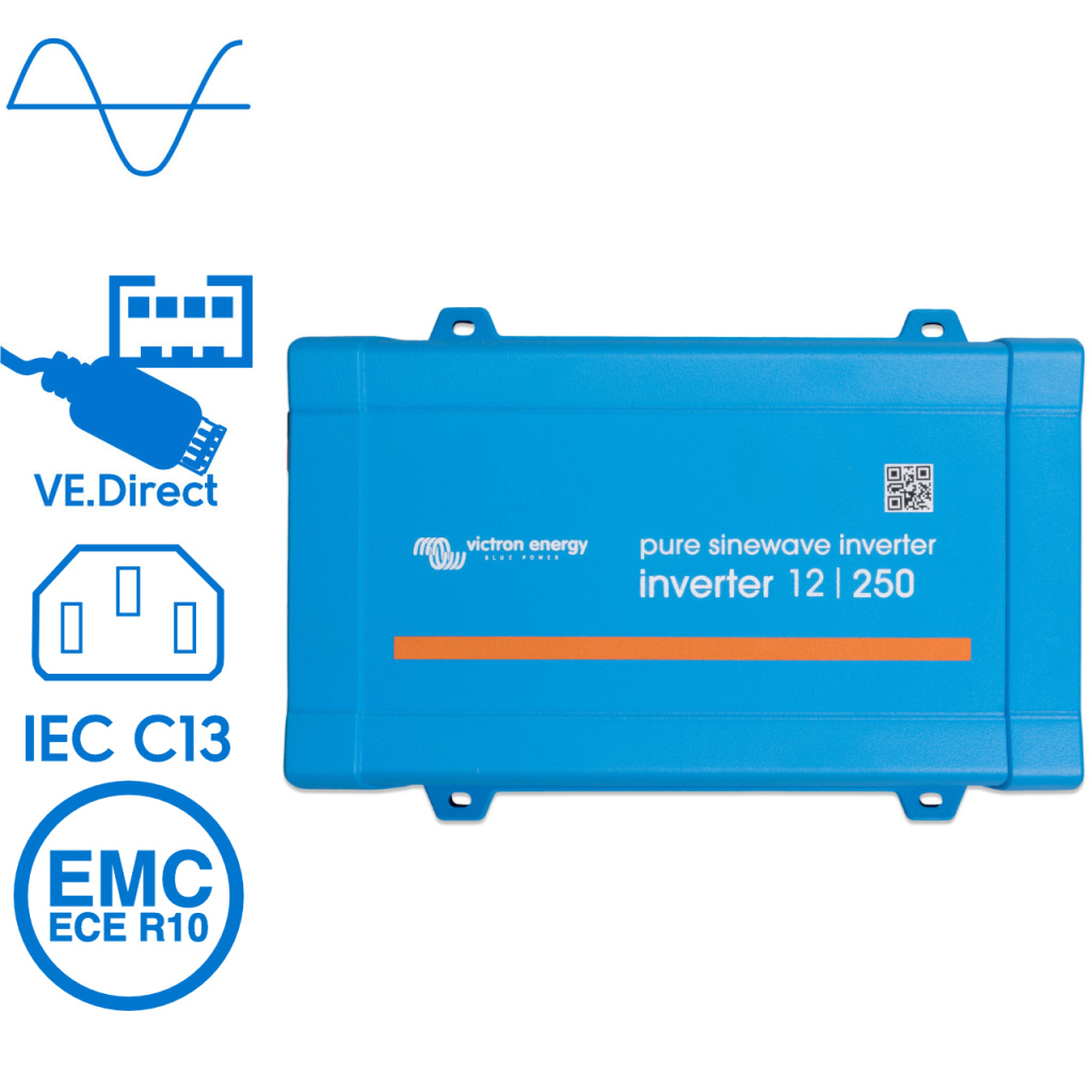 BBAtechniek - Victron Phoenix omvormer 12/250 VE.Direct IEC (1x)