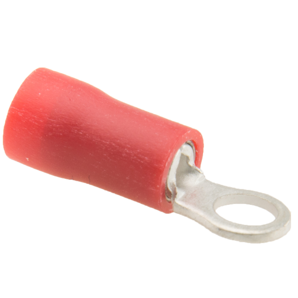 BBAtechniek - Kabelschoen ring M3 Ø3.7mm* rood (100x)
