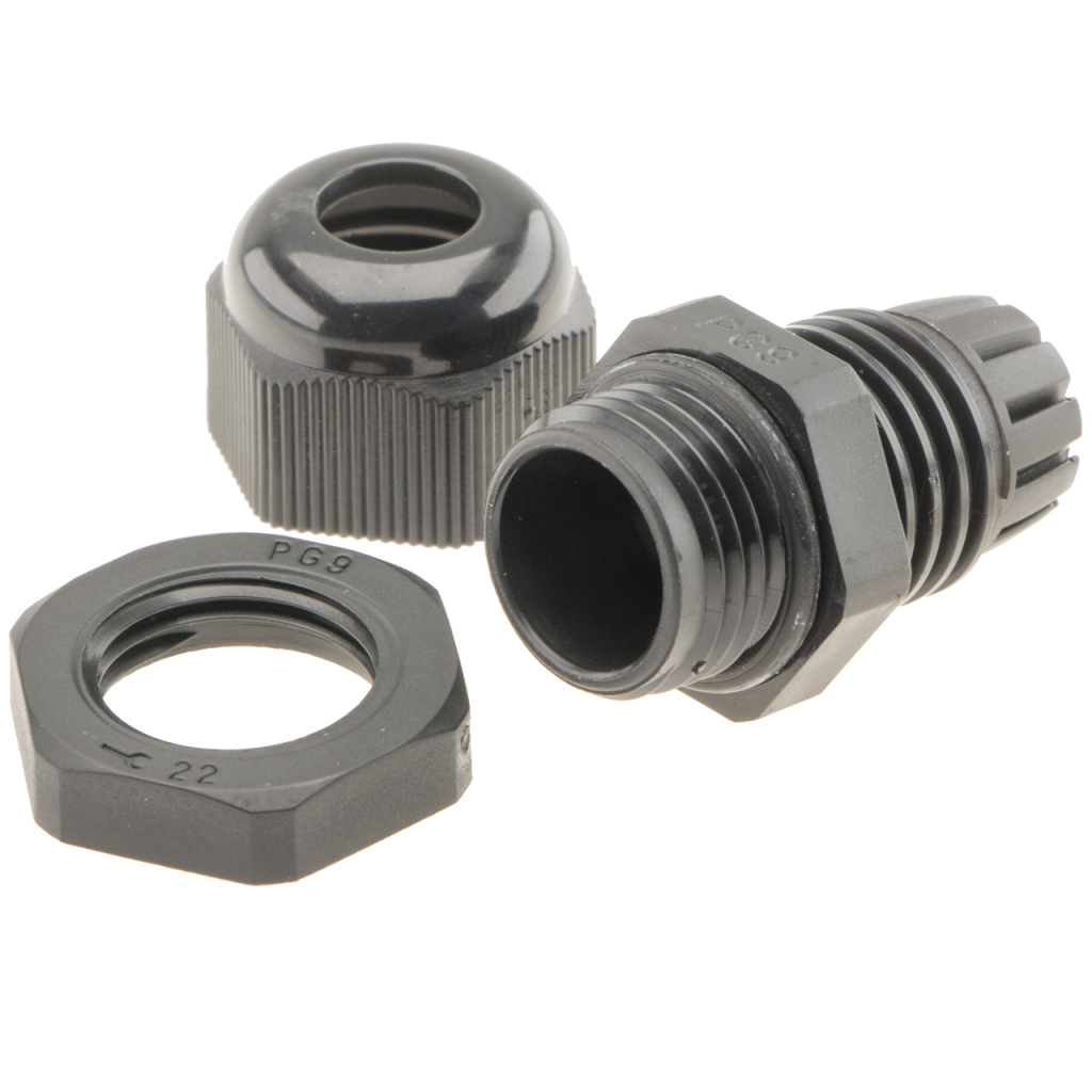 BBAtechniek - NDS wartel kabeldoorvoer 4-8mm zwart PG9 (1x)