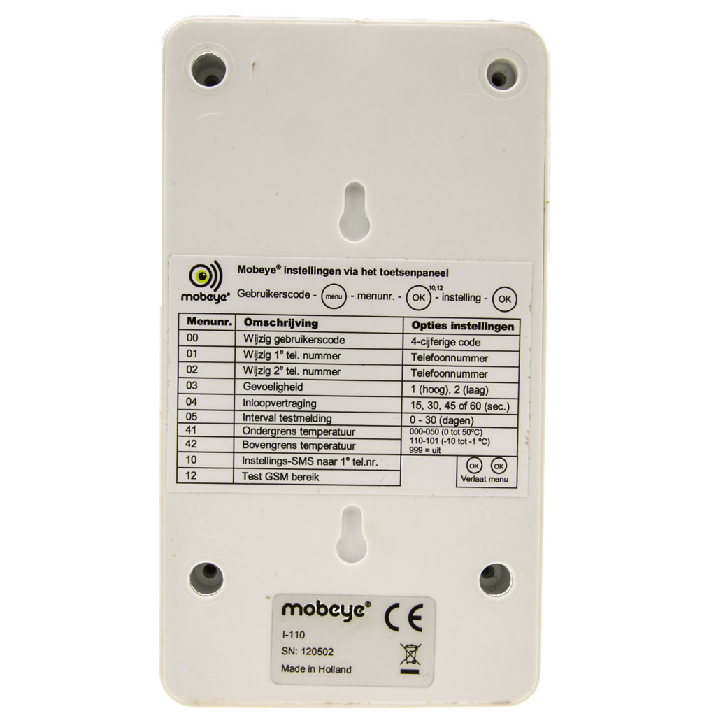 BBAtechniek - Mobeye i-110 GSM alarmsysteem (1x)