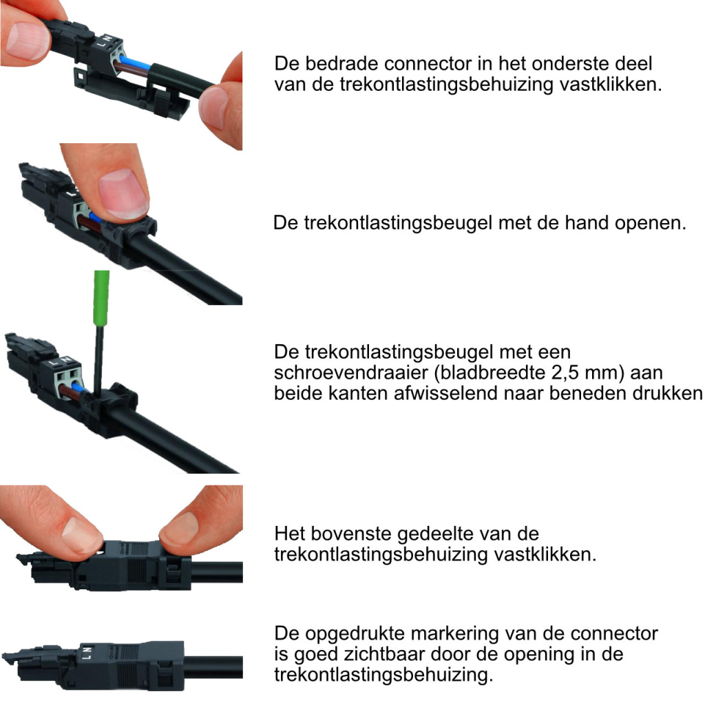 BBAtechniek - Wago Winsta mini connector female 3-polig (5x)
