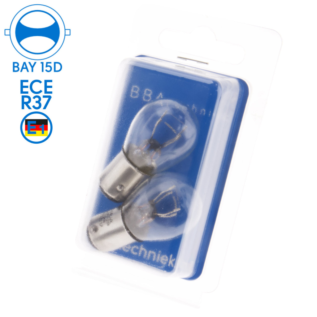 BBAtechniek - BAY15D 12V 21/5W BS380 lamp (2x)