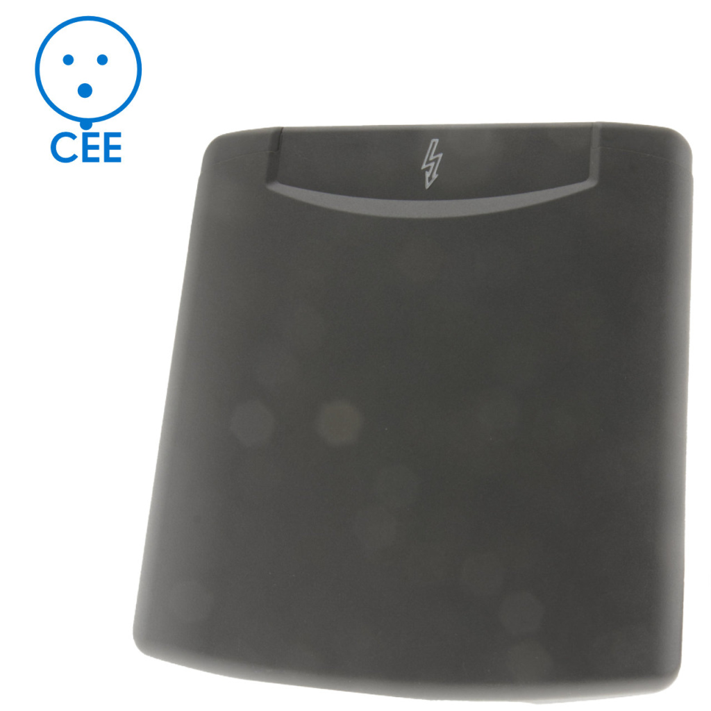 BBAtechniek - Losse klep 230V icoon donker grijs (1x)