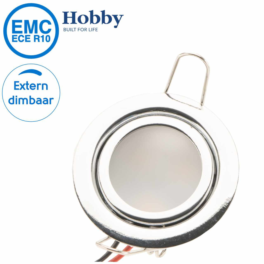 BBAtechniek - Dometic LED spot Pierre 12V 1.5W chroom (1x)