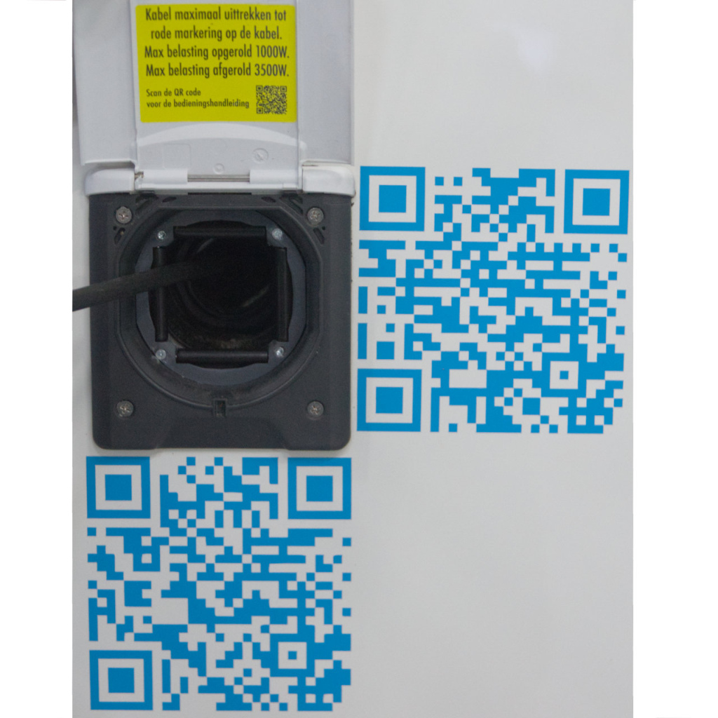 BBAtechniek - ROLL-UP-CABLE 2.0 20m wit Fiat Bianco 210 MKII(1x)