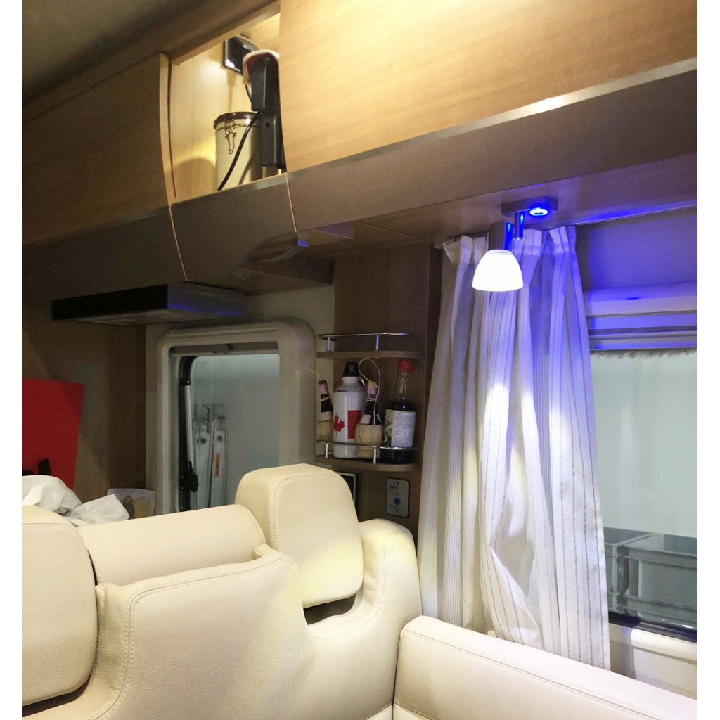 BBAtechniek - Faretto PowerLED 12V 3W chroom USB-A(1x)