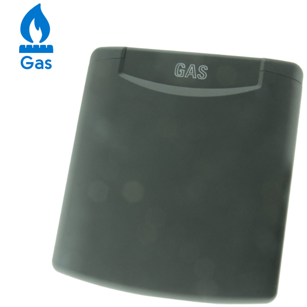 BBAtechniek - Losse klep gas icoon donker grijs (1x)