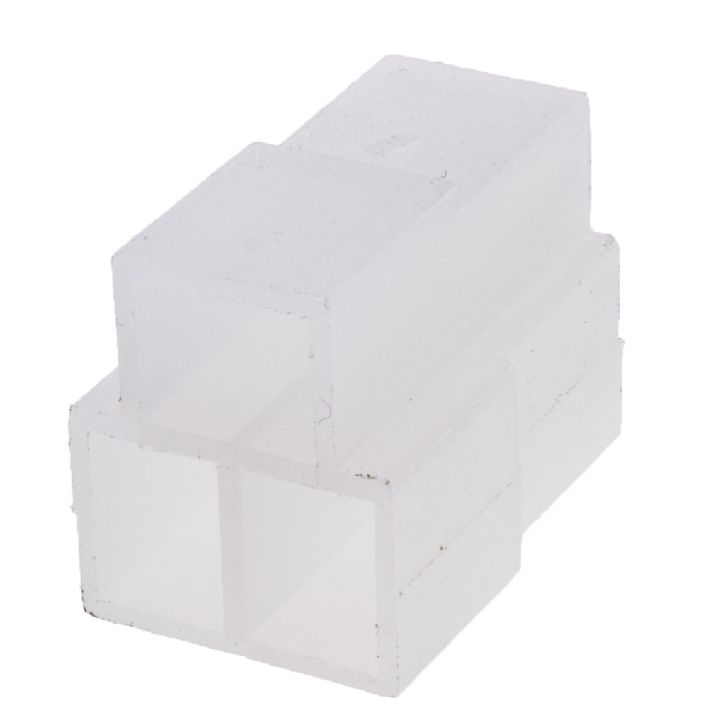 BBAtechniek - Male connectorbehuizing 3-polig wit (10x)