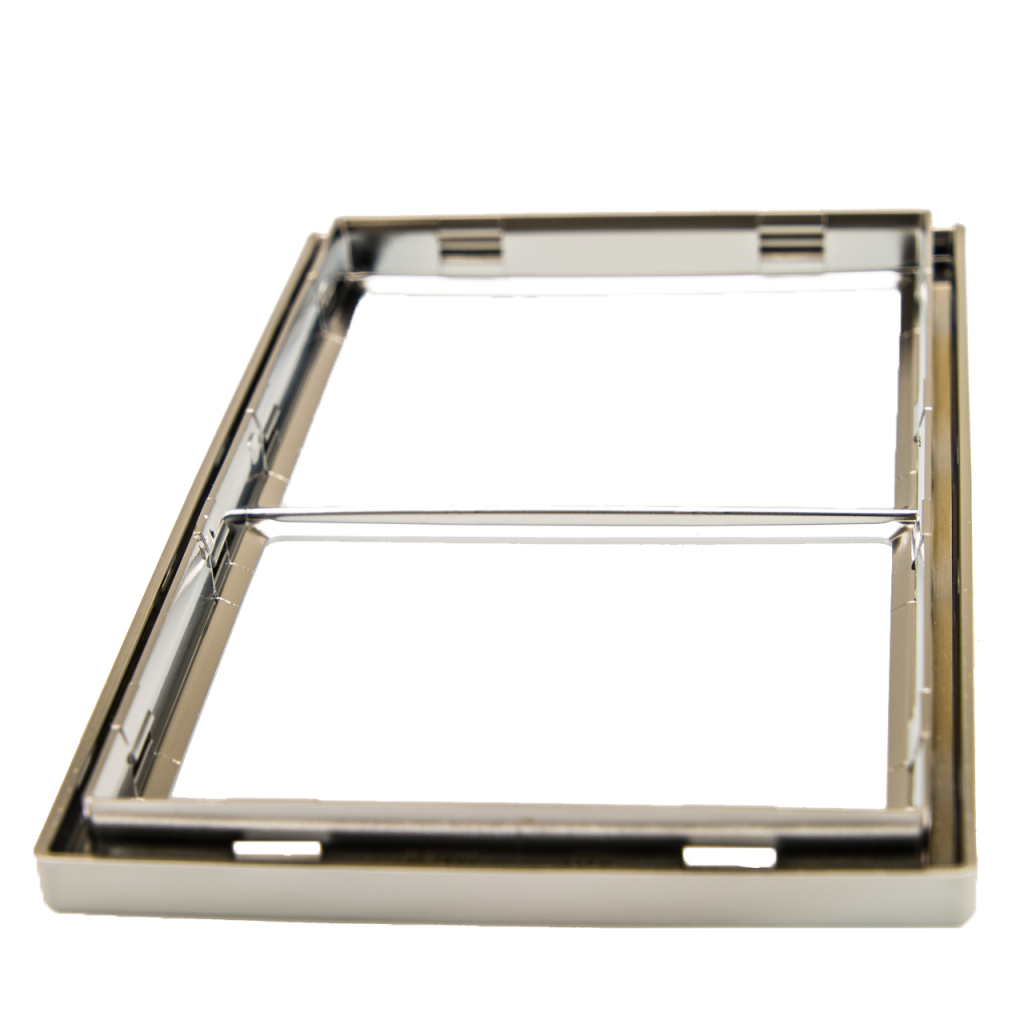 BBAtechniek - Afdekraam 2-vak mat zilver S20.000 (1x)