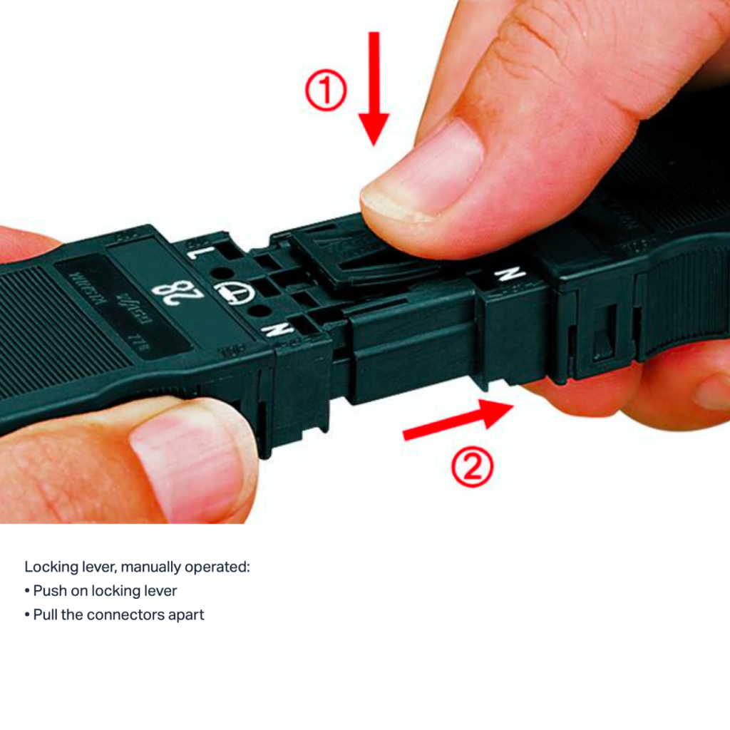 BBAtechniek - Wago vergrendelpal zwart voor Winsta Midi (5x)