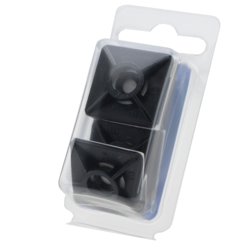 BBAtechniek - Kleefzadel 3M voor tyraps 4.8mm zwart (5x)