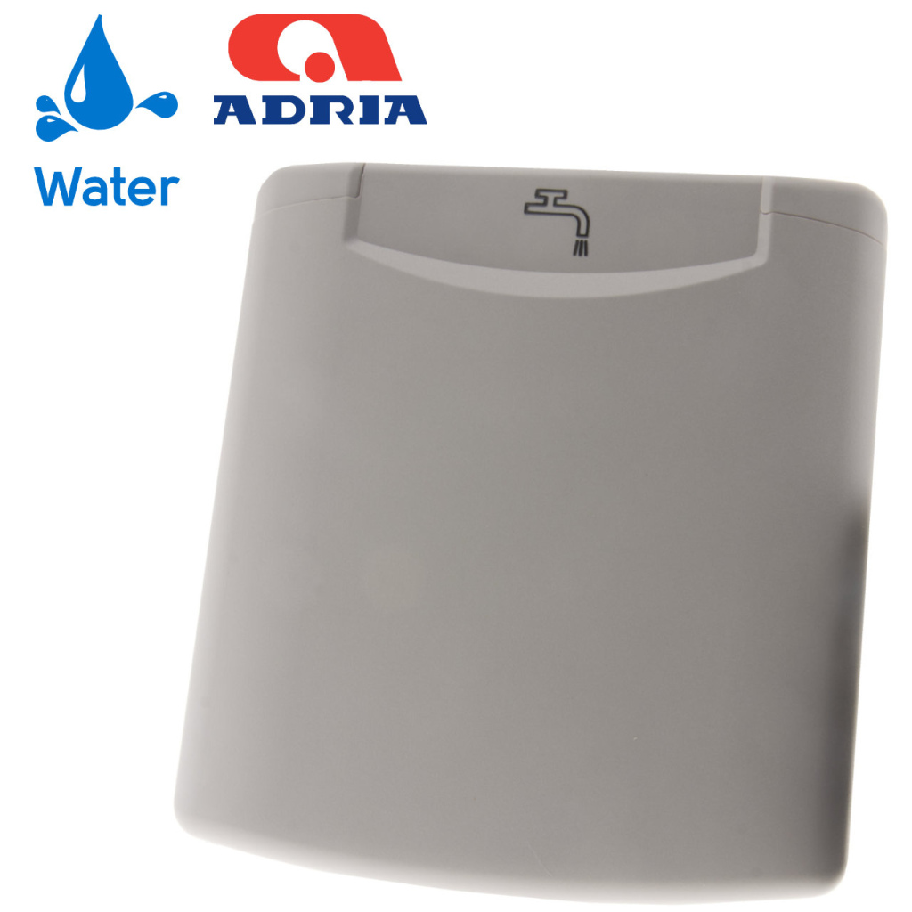 BBAtechniek - Losse klep water icoon licht grijs (1x)